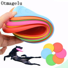 Load image into Gallery viewer, 1pcs Funny Silicone Flying Saucer Dog Cat Toy Dog Game Flying Discs Resistant Chew Puppy Training Interactive Pet Supplies