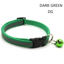 Load image into Gallery viewer, Reflective Nylon Dog Collar Night Safety Flashing Light Up Adjustable Dog Leash Pet Collar for Cats And Small Dogs Pet Supplies