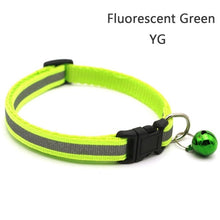 Load image into Gallery viewer, Reflective Nylon Dog Collar Night Safety Flashing Light Up Adjustable Dog Leash Pet Collar for Cats And Small Dogs Pet Supplies