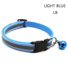 Load image into Gallery viewer, Reflective Nylon Dog Collar Night Safety Flashing Light Up Adjustable Dog Leash Pet Collar for Cats And Small Dogs Pet Supplies