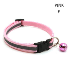 Load image into Gallery viewer, Reflective Nylon Dog Collar Night Safety Flashing Light Up Adjustable Dog Leash Pet Collar for Cats And Small Dogs Pet Supplies