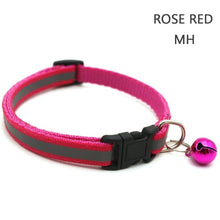 Load image into Gallery viewer, Reflective Nylon Dog Collar Night Safety Flashing Light Up Adjustable Dog Leash Pet Collar for Cats And Small Dogs Pet Supplies