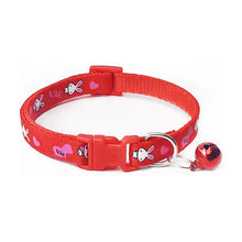Load image into Gallery viewer, Cartoon Dog Cat Collars With Bell Adjustable Polyester Buckle Collar Cat Pet Supplies Accessories Collar Small Dog Chihuahua