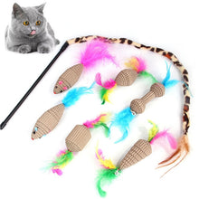 Load image into Gallery viewer, Pets Cat Toys Mouse Shape Balls Shapes Kitten Love New Pet Toy 21 Set Cat Channel Funny Cat Stick Mouse Supplies Value Bundle