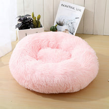 Load image into Gallery viewer, Round Cat Bed Dogs Bed House Kennel Pet Mats Soft Long Plush Mat Pet Warm Basket Cushion Cats House Sofa Machine Wash Kennel