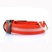 Load image into Gallery viewer, Leopard LED Dog Collar Luminous Adjustable Glowing Collar For Dogs Pet Night Safety Nylon Collar Luminous LED Bright Dog Collar