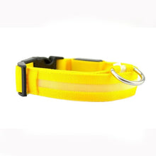 Load image into Gallery viewer, Leopard LED Dog Collar Luminous Adjustable Glowing Collar For Dogs Pet Night Safety Nylon Collar Luminous LED Bright Dog Collar