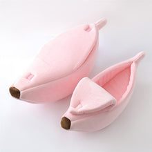 Load image into Gallery viewer, Funny Banana Cat Bed House Cute Cozy Cat Mat Beds Warm Durable Portable Pet Basket Kennel Dog Cushion Cat Supplies Multicolor