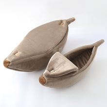 Load image into Gallery viewer, Funny Banana Cat Bed House Cute Cozy Cat Mat Beds Warm Durable Portable Pet Basket Kennel Dog Cushion Cat Supplies Multicolor