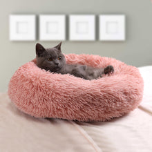 Load image into Gallery viewer, Super Soft Long Plush Warm Pet Mat Cute Lightweight Kennel Cat Sleeping Basket Bed Round Fluffy Comfortable Touch Pet Products
