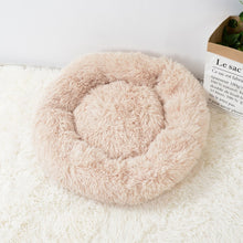 Load image into Gallery viewer, Super Soft Long Plush Warm Pet Mat Cute Lightweight Kennel Cat Sleeping Basket Bed Round Fluffy Comfortable Touch Pet Products