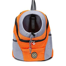 Load image into Gallery viewer, Out Double Shoulder Portable Travel Backpack Outdoor Pet Dog Carrier Bag Pet Dog Front Bag Mesh Backpack Head Pet Supplies
