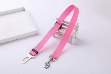 Load image into Gallery viewer, Dog Cat Car Safety Belt Adjustable Leash Vehicle Seat Belt Magic Clip Pet Supplies Harness Safe Lever Traction Collar