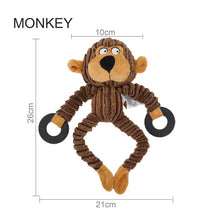 Load image into Gallery viewer, Pet Chewing Animals Donkey Shaped Dog Bite Corduroy Plush Teething Toy for Small Dogs High Quality Pet Training Supplies