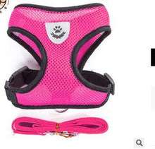 Load image into Gallery viewer, Dog Harness Cat Harness Dogs Leashs Training Soft Mesh Chest Strap Supplies Adjustable Outdoor Walking Cat Lead For Dog And Cats