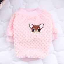 Load image into Gallery viewer, Warm Fleece Pet Clothes Cute Fruit Print Coat Small Medium Dog Cat Shirt Jacket Teddy French Bulldog Chihuahua Winter Outfit