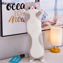 Load image into Gallery viewer, 130cm Cute Soft Long Cat Pillow Plush Toys Stuffed Pause Office Nap Pillow Bed Sleep Pillow Home Decor Gift Doll for Kids Girl