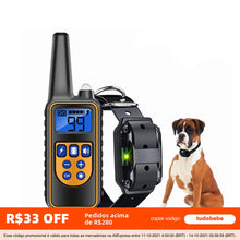Load image into Gallery viewer, Electric Dog Training Collar Waterproof Rechargeable Remote Control Pet with LCD Display for All Size Bark-stop Collars 40% Off