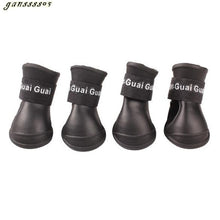 Load image into Gallery viewer, 4pcs/lot S/M/L Pet Dog Rain Shoes for Dogs Booties Rubber Portable Anti Slip Waterproof Pet Dog Cat Rain Shoes
