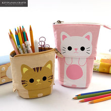 Load image into Gallery viewer, Flexible Big Cat Pencil Case Fabric Quality School Supplies Stationery Gift School Cute Pencil Box Pencilcase Pencil Bag
