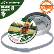 Load image into Gallery viewer, Dewel Dog Collar Anti Flea Mosquitoes Ticks Insect Waterproof Herbal Pet Collar 8 Months Protection Dog Accessories
