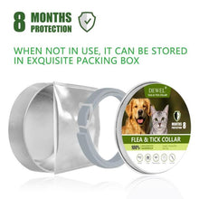Load image into Gallery viewer, Dewel Dog Collar Anti Flea Mosquitoes Ticks Insect Waterproof Herbal Pet Collar 8 Months Protection Dog Accessories
