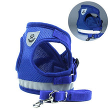 Load image into Gallery viewer, Vest Harness Leash Adjustable Mesh Vest Dog Harness Collar Chest Strap Leash Harnesses With Traction Rope XS/S/M/L/XL
