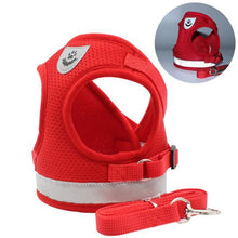 Load image into Gallery viewer, Vest Harness Leash Adjustable Mesh Vest Dog Harness Collar Chest Strap Leash Harnesses With Traction Rope XS/S/M/L/XL
