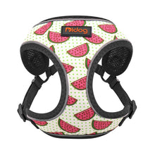 Load image into Gallery viewer, Nylon Reflective Dog Cat Harness Vest Printed French Bulldog Harness Puppy Small Medium Dogs Cats Harness For Chihuahua Walking
