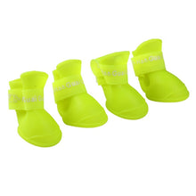 Load image into Gallery viewer, 4pcs/lot S/M/L Pet Dog Rain Shoes for Dogs Booties Rubber Portable Anti Slip Waterproof Pet Dog Cat Rain Shoes
