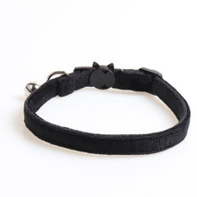 Load image into Gallery viewer, Velvet Cat Collar Solid Color Bowknot Puppy Chihuahua Collars with Bell Adjustable Safety Buckle Cats Bow Tie Pets Accessories
