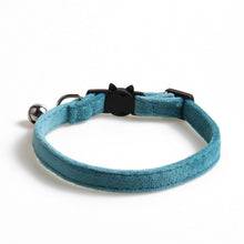 Load image into Gallery viewer, Velvet Cat Collar Solid Color Bowknot Puppy Chihuahua Collars with Bell Adjustable Safety Buckle Cats Bow Tie Pets Accessories
