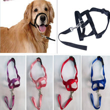 Load image into Gallery viewer, Harness Adjustable Muzzle Dog Halter Leader Belt Dog Collar Head Collar No Pull Bite Straps Training Leash Leader
