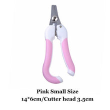Load image into Gallery viewer, Professional Pet Nail Clippers Dog Cat Stainless Steel Two-color Labor-Saving Nail Clippers Convenient Beauty Cleaning Supplies
