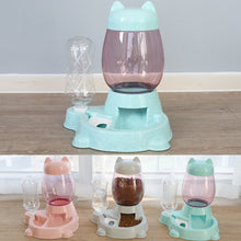Load image into Gallery viewer, 2 IN 1 Cat Water And Food Feeder Dispenser Automatic Dog Cats Drinking Bottles Feeding Bowl Dispensers Pet Supplies 2.2L
