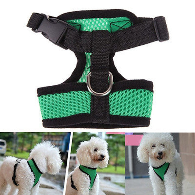Free Shipping Small Dog Pet Harness Puppy Cat Vest Harness Collar For Chihuahua Pug Bulldog Cat arnes perro