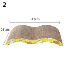 Load image into Gallery viewer, KIMPETS Cat Toys Cat Scratching Board Claw Grinder Corrugated Paper Cat Supplies Wear-resistant Scratcher
