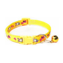 Load image into Gallery viewer, Cartoon Dog Cat Collars With Bell Adjustable Polyester Buckle Collar Cat Pet Supplies Accessories Collar Small Dog Chihuahua
