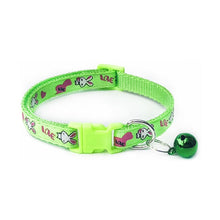 Load image into Gallery viewer, Cartoon Dog Cat Collars With Bell Adjustable Polyester Buckle Collar Cat Pet Supplies Accessories Collar Small Dog Chihuahua
