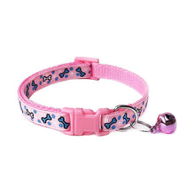 Load image into Gallery viewer, Cartoon Dog Cat Collars With Bell Adjustable Polyester Buckle Collar Cat Pet Supplies Accessories Collar Small Dog Chihuahua
