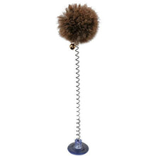 Load image into Gallery viewer, 1pc Cat Teaser Toy Interactive Plush Cat Spring Wand Kitten Toy Ball With Sucker Bell Pet Supplies Pet Accessories For Cat
