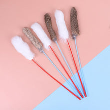 Load image into Gallery viewer, 5pcs Funny Kitten Cat Teaser Interactive Toy Rod with Bell and Feather Toys For Pet Cats Stick Wire Chaser Wand Toy Random Color
