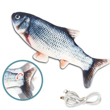 Load image into Gallery viewer, Pet Soft Electronic Fish Shape Cat Toy Electric USB Charging Simulation Fish Toys Funny Cat Chewing Playing Supplies Dropshiping
