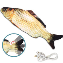 Load image into Gallery viewer, Pet Soft Electronic Fish Shape Cat Toy Electric USB Charging Simulation Fish Toys Funny Cat Chewing Playing Supplies Dropshiping
