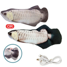 Load image into Gallery viewer, Pet Soft Electronic Fish Shape Cat Toy Electric USB Charging Simulation Fish Toys Funny Cat Chewing Playing Supplies Dropshiping

