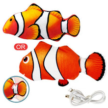Load image into Gallery viewer, Pet Soft Electronic Fish Shape Cat Toy Electric USB Charging Simulation Fish Toys Funny Cat Chewing Playing Supplies Dropshiping

