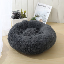 Load image into Gallery viewer, Round Cat Bed Dogs Bed House Kennel Pet Mats Soft Long Plush Mat Pet Warm Basket Cushion Cats House Sofa Machine Wash Kennel
