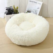 Load image into Gallery viewer, Round Cat Bed Dogs Bed House Kennel Pet Mats Soft Long Plush Mat Pet Warm Basket Cushion Cats House Sofa Machine Wash Kennel
