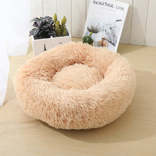 Load image into Gallery viewer, Round Cat Bed Dogs Bed House Kennel Pet Mats Soft Long Plush Mat Pet Warm Basket Cushion Cats House Sofa Machine Wash Kennel
