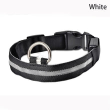 Load image into Gallery viewer, Leopard LED Dog Collar Luminous Adjustable Glowing Collar For Dogs Pet Night Safety Nylon Collar Luminous LED Bright Dog Collar
